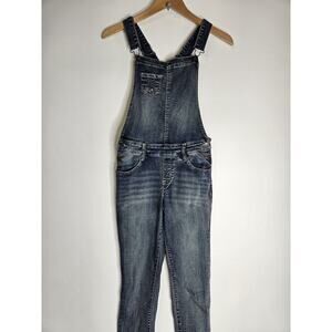 Wall Flower Womens Size Small Jean Overalls Blue Denim Straight